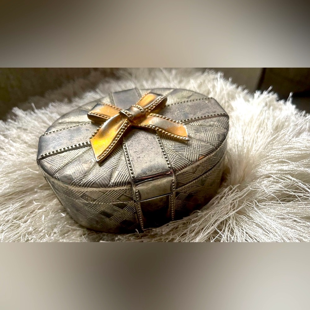 Elegant Silver and Gold Decorative Box